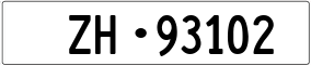 Trailer License Plate